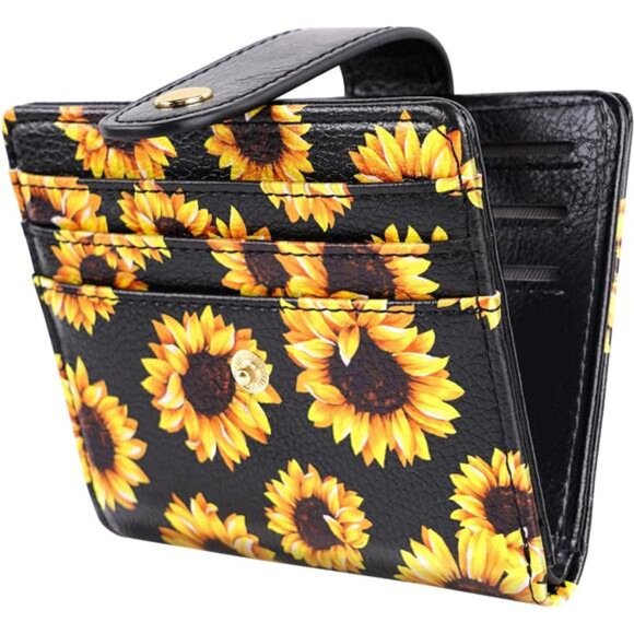 Small Wallets for Women Slim Minimalistfor Bifold Credit Card Holder for Pocket